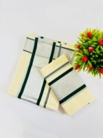 Kerala Handloom Single Set mund - Image 4