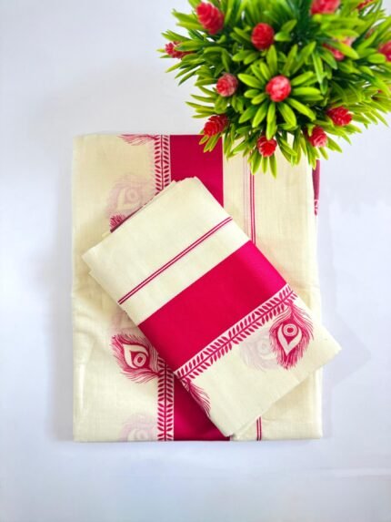 Kerala Cotton Set Mundu (Single)