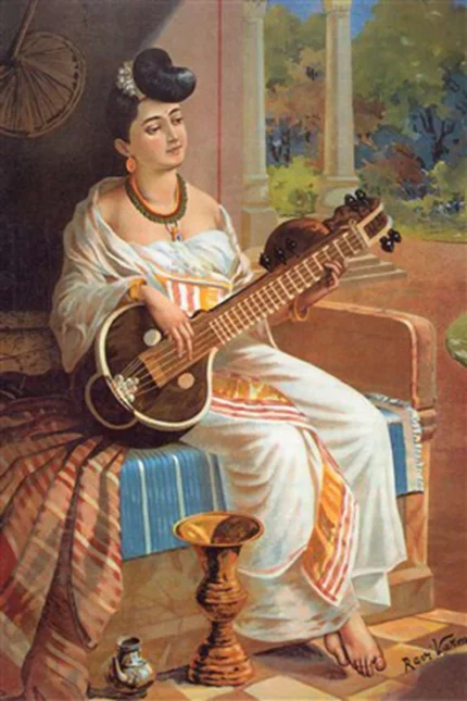Lady with Veena