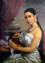 Lady with Jasmine Garland.