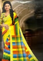RAINBOW-LINEN SAREE - Image 2