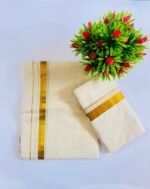 Kerala Cotton Set Mundu (Single) - Image 2