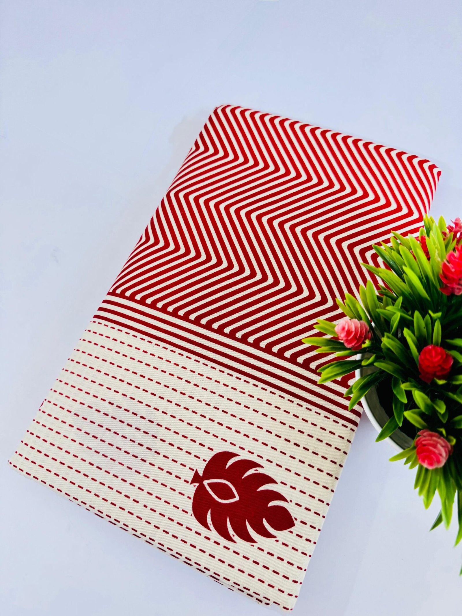 SP027B Kerala Cotton Saree - Image 1