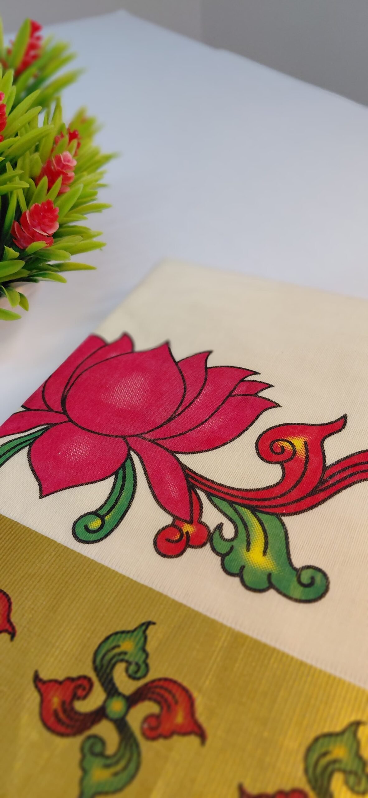 SP029A Kerala Handloom saree - Image 1