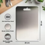 Stainless Steel Chopping Cutting Board Vegetable,Fruit,Bread & Meat Durable Safe & Heavy Duty - Image 4