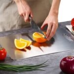 Stainless Steel Chopping Cutting Board Vegetable,Fruit,Bread & Meat Durable Safe & Heavy Duty