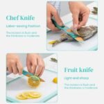 Kitchen Knife Stainless Steel 3 Pieces Professional Knife Set with Color Printing and Non-Slip Handle - Image 3