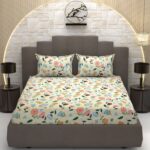Bliss Double  Size Printed Bedsheet with 2 Pillow Covers 90”x100” inch’s
