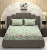 Bliss Double  Size Printed Bedsheet with 2 Pillow Covers 90”x100” inch’s - Image 5
