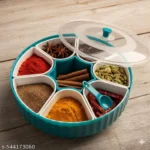 360° Rotating Masala Box for Kitchen | 7 Section Spice Container - Image 3