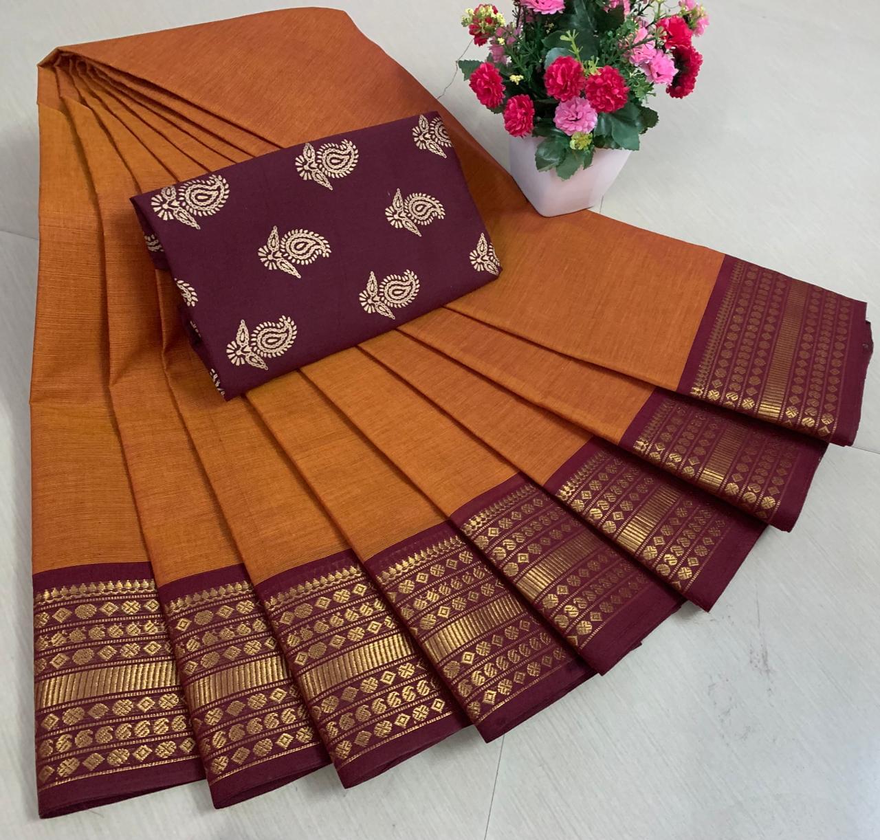 Chettinad Cotton Saree - Image 5
